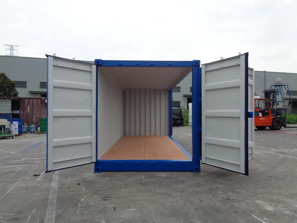 Contenedor Open Side (OS) 20 pies – Nuevo y Multifuncional Azul