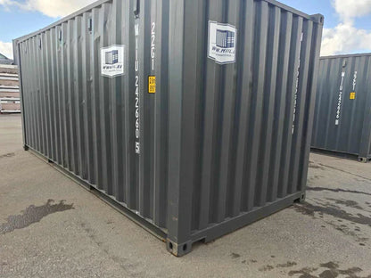 Contenedor maritimo 20 pies gris seminuevo