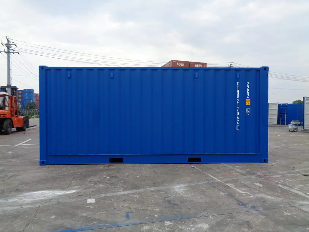 Contenedor Open Side (OS) 20 pies – Nuevo y Multifuncional Azul