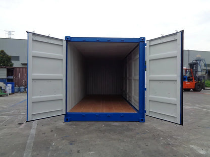 Contenedor Open Side (OS) 20 pies – Nuevo y Multifuncional Azul