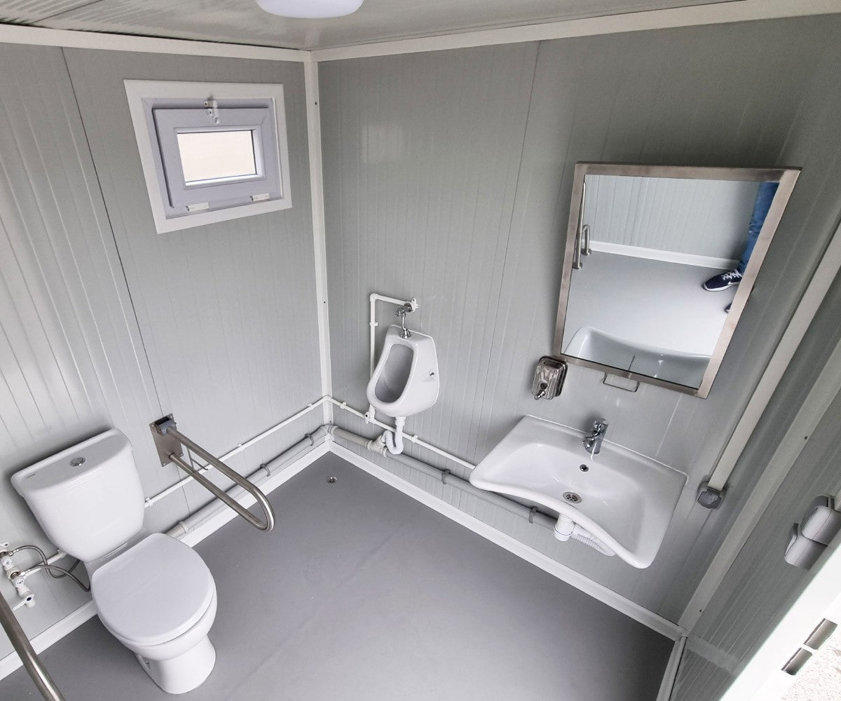 Aseo accesible - contenedor de WC con rampa - sin barreras
