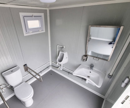 Aseo accesible - contenedor de WC con rampa - sin barreras