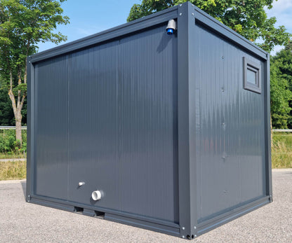 Contenedor de inodoro PREMIUM de 3 m - Cabina doble para hombre/mujer
