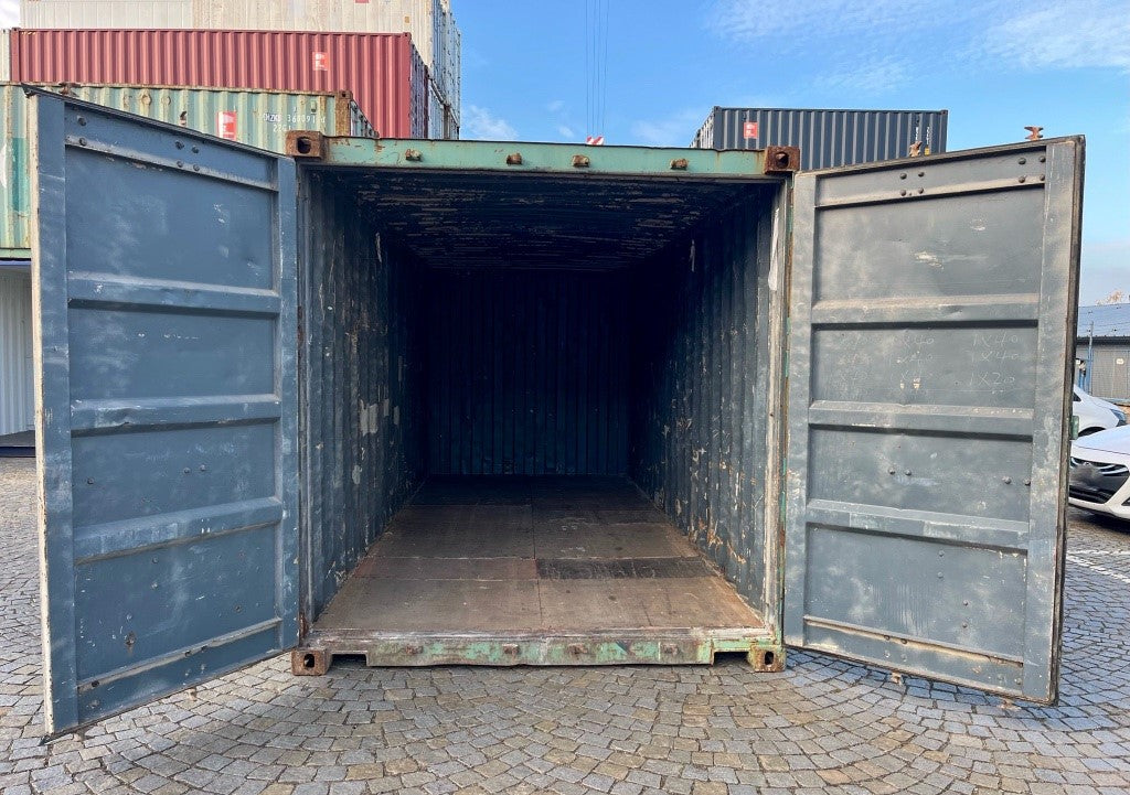 Contenedor maritimo 20 pies usado verde